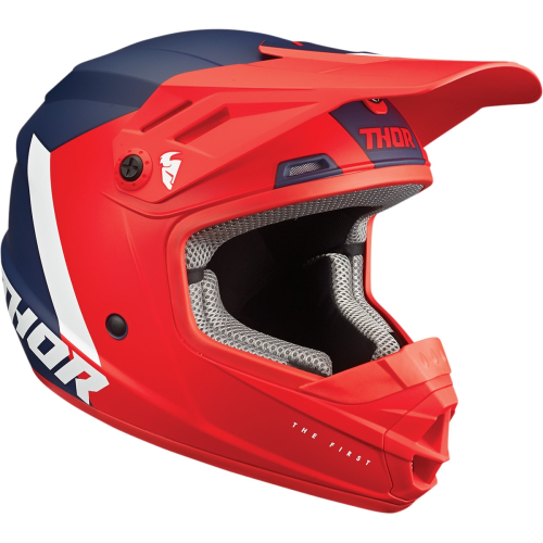 Thor - Thor Sector Chev Youth Helmet - 0111-1472 - Red/Navy - Small