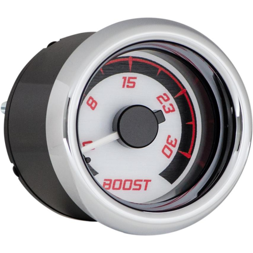 Dakota Digital - Dakota Digital MVX-8K Add-On Boost PSI Gauge - White/Red Chrome - MVX-8K--B-WR-C