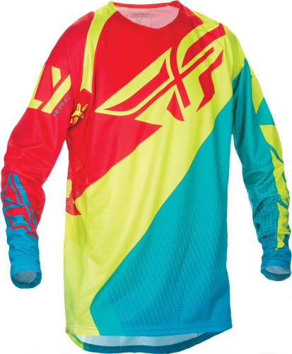 Fly Racing - Fly Racing Evolution 2.0 Youth Jersey (2017) - 370-229YX - Dark Teal/Hi-Vis - X-Small