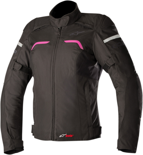 Alpinestars - Alpinestars Stella Hyper Drystar Womens Jacket - 3214718-1039-L - Black/Fuchsia - Large
