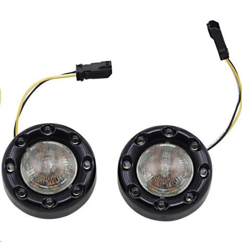 Custom Dynamics - Custom Dynamics Probeam Front Bullet Ringz - Gloss Black - PB-BR-AW-JAE-BS