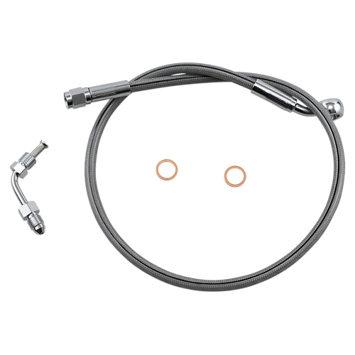 Magnum - Magnum Clear Coated XR Stainless Upper Front Brakeline Kit - 25in. Total Length - SSC1501-25