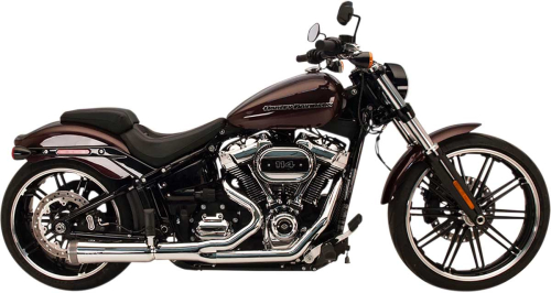 SuperTrapp - SuperTrapp Fat Shot 2-Into-1 Exhaust System - Chrome - 828-74684