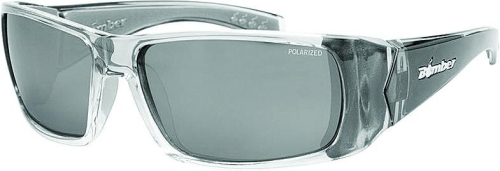 Bomber - Bomber Pipe Bomb Polarized Floating Sunglasses - PB114 - 2-Tone Smoke / Silver Mirror Lens - OSFM