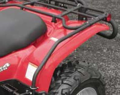 Quadrax - Quadrax Round Tube Rear Fender Protector - Wrinkle - 15-970-148W