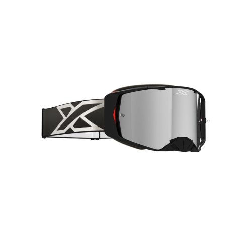EKS Brand - EKS Brand Lucid Goggles - 067-12005 - Black Silver / Silver Mirror Lens - OSFM