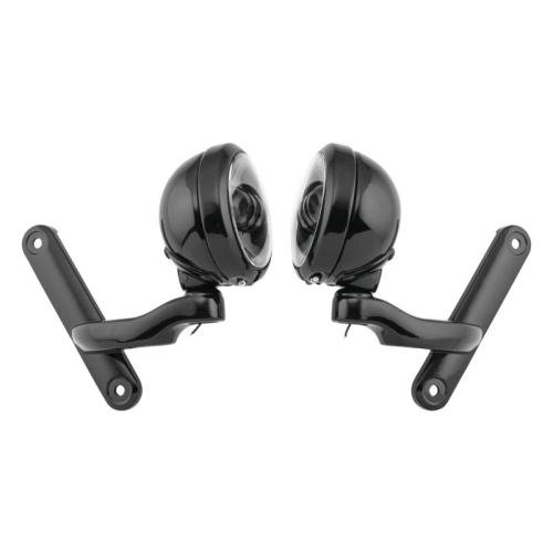 Namz - Namz Full Halo Passing Lamps with Brackets - Black/Black - LLC-PLB-FHBB-E