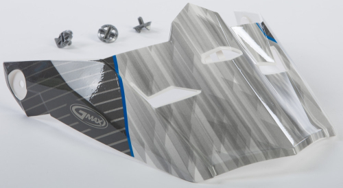 G-Max - G-Max Visor with Screws for MX-46 Colfax Helmets - White/Blue - XS-Sm - G046870