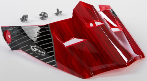 G-Max - G-Max Visor with Screws for MX-46 Colfax Helmets - Red/Black - XS-Sm - G046871