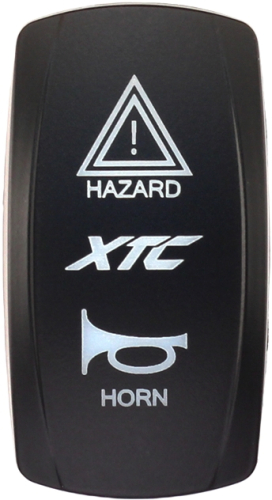 XTC Power Products - XTC Power Products Dash Rocket Switch Face Plate - XTC Hazard Horn - SW00-00132037