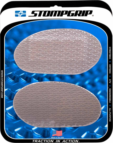 Stompgrip - Stompgrip Icon Profile Small Street Bike Tank Grips - Clear - 50-14-0002C