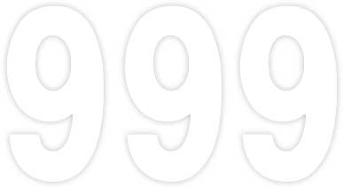 Factory Effex - Factory Effex Pro Numbers 5in. - No. 9 - White - 03-0209