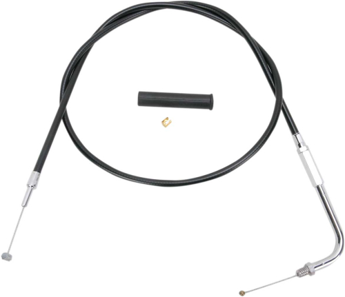 Drag Specialties - Drag Specialties Alternative Length Black Vinyl Throttle Cable for Custom Height/Width Handlebars - 36in. - 4330336