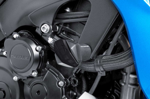 PUIG - PUIG Rubber End Protectors for R12 Crash Pads - Black - 6378N