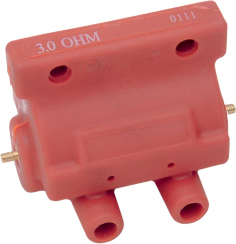 Drag Specialties - Drag Specialties 12V Performance Ignition Coil - 3 OHM - Red - 10-2025
