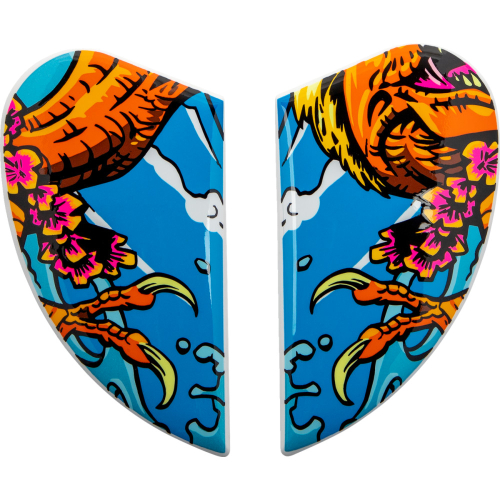 Icon - Icon Side Plate for Airform Helmets - Dino Fury blue - 0133-1392