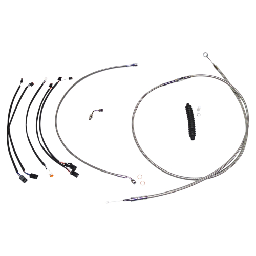 Magnum - Magnum Stainless Steel Handlebar Installation Kit with Chrome Fittings for 12-14in. Ape - 589961