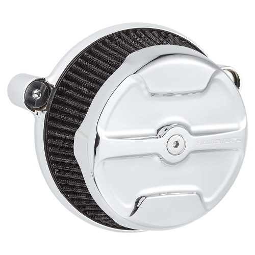 Arlen Ness - Arlen Ness Big Sucker Stage I Air Filter Kit - Chrome Knuckle - Red Filter - 18-393