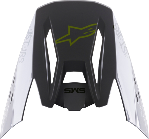 Alpinestars - Alpinestars Visor for S-M5 Bond Helmets - Silver/Yellow Fluo Glossy - 8983422-1915-OS