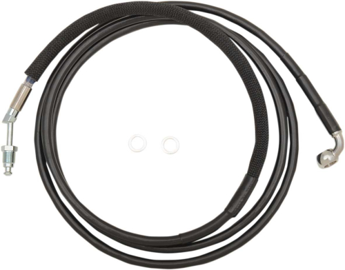 Drag Specialties - Drag Specialties Black Vinyl Coated Hydraulic Clutch Line - +10in. - 0661-0032