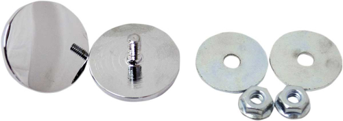 LA Choppers - LA Choppers Fairing Mirror Hole Plugs - Chrome - LA-9001-00