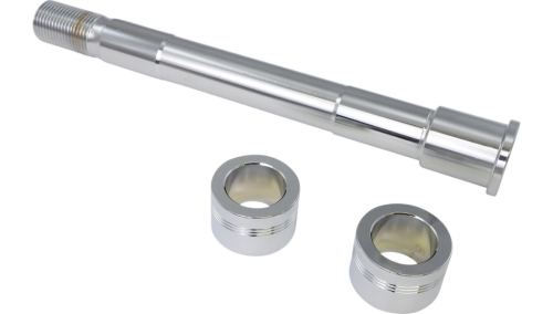 Drag Specialties - Drag Specialties Chrome Axle Kit - Front - 0214-1980
