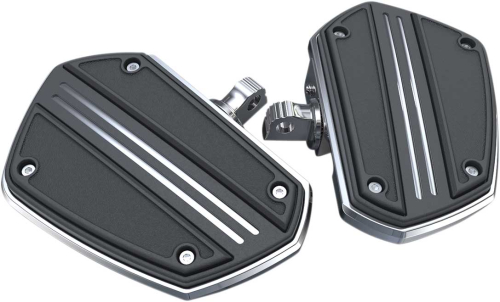 Ciro - Ciro Twin Rail Mini Floorboards with Male Mounts - Chrome - 60201