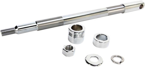 Drag Specialties - Drag Specialties Chrome Axle Kit - Front - 0214-0952