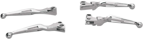 Drag Specialties - Drag Specialties Slotted Wide Blade Lever Set - Chrome - 07-0571-BC307