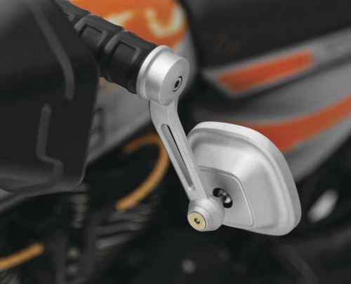 Kuryakyn - Kuryakyn Dillinger Bar End Mirrors - Silver - 6656