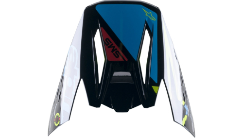 Alpinestars - Alpinestars Replacement visor for SM5 Solar Helmets - Black/Blue/Yellow - 8986022-1757