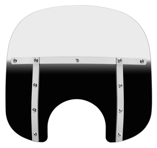 Memphis Shades - Memphis Shades Memphis Fats Windshield (7in. Cutout) - 13in. - Gradient Black - MEM3111