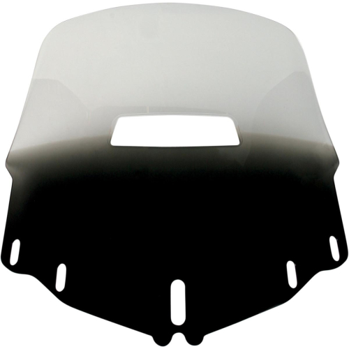 Memphis Shades - Memphis Shades Gold Wing Windshield with Vent Hole - Standard - Gradient Black - MEP4871