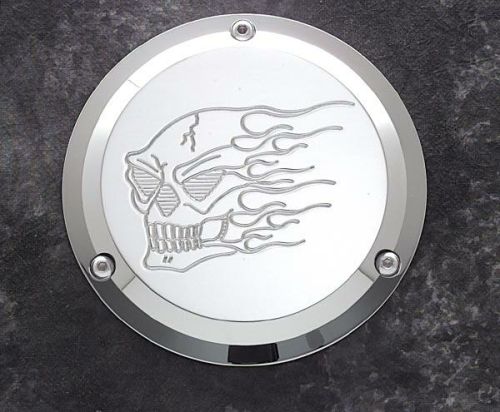 Joker Machine - Joker Machine Billet Derby Cover - Hot Head Chrome - 06-99HH