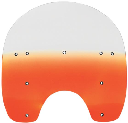 Memphis Shades - Memphis Shades Replacement Plastic for HD Quick-Release Compact Windshield - 15in. - Gradient Burnt Orange - MEP6187