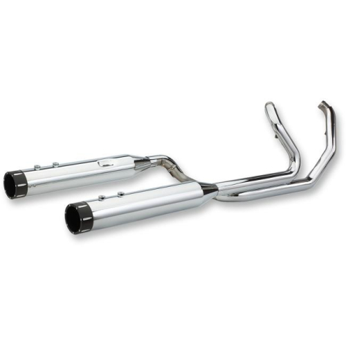 S&S Cycle - S&S Cycle El Dorado True Dual Exhaust System - Chrome with Tracer End Caps - 550-0678A