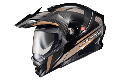 Scorpion - Scorpion EXO-AT960 Hicks Helmet - 96-1145 - Black/Gold - Large