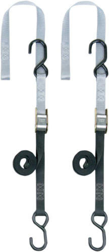 Powertye - Powertye 1in. Soft-Tye Tie-Downs - Silver - 23624