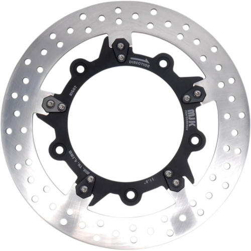 MJK Performance - MJK Performance Enforcer 11.8in. Floating Brake Rotor - Black Anodized - P-4655