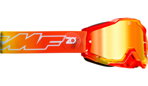 FMF Racing - FMF Racing PowerBomb Osborn Goggles - F-50200-251-07 - Orange / Red Mirror Lens - OSFM
