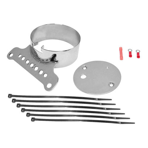 Bikers Choice - Bikers Choice Single Gauge Mount Kit - Chrome - 482823