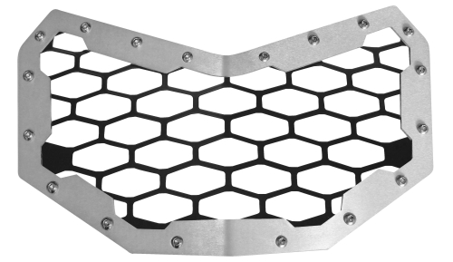 ModQuad - ModQuad Front Grill - 2-Panel - Black/Aluminum - CA-FG-X3