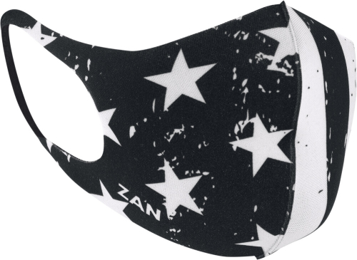 Zan Headgear - Zan Headgear Protective Lightweight Neoprene Mask - FMLW091 - Black and White Flag/Black - OSFM