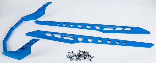 Skinz Protective Gear - Skinz Protective Gear Rear Custom Aluminum Bumper - Fuel Blue - SDRB465-FBL