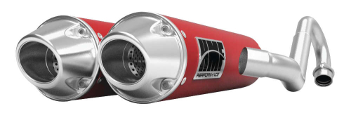 HMF Engineering - HMF Engineering Performance Series Dual Full System Exhaust - Red - 035506606686
