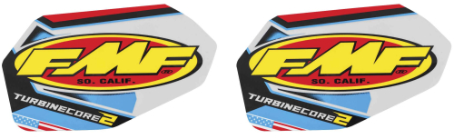 FMF Racing - FMF Racing Muffler & Silencer Replacement Decal - 2 Stroke - Turbine Core 2 Patriotic - 012699