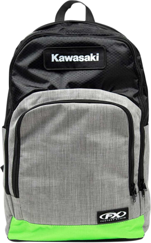 Factory Effex - Factory Effex Kawasaki Standard Backpacks - Black/Gray/Green - 23-89110