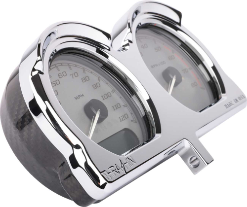 Thrashin Supply Company - Thrashin Supply Company Gauge Relocator - Chrome - TSC-2707-3