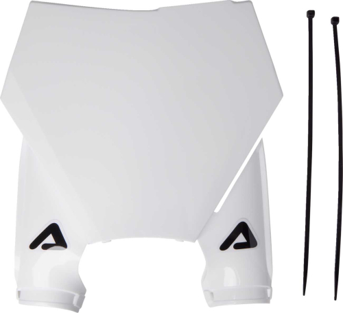 Acerbis - Acerbis Raptor Front Number Plate - White - 2983160002