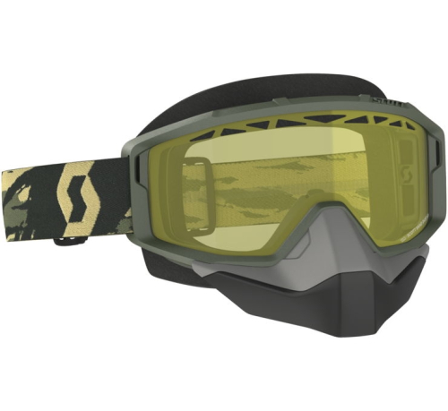 Scott USA - Scott USA Primal Snowcross Goggles - 278606-6800029 - Camo Khaki / Yellow Lens - OSFM